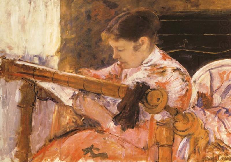 Mary Cassatt Lydia at a Tapestry Loom china oil painting image